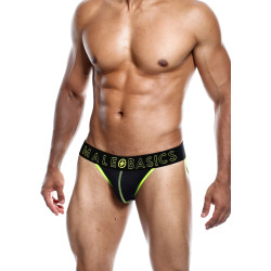 MALE BASICS Jockstrap NEON MaleBasics Noir-Jaune